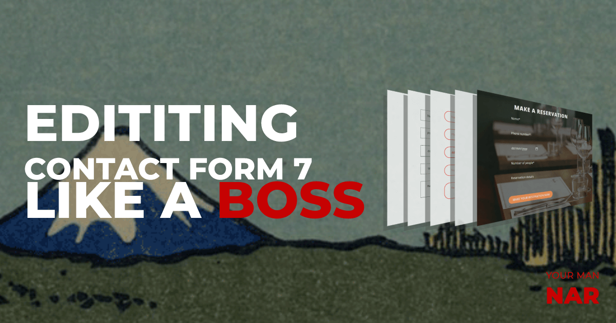 Editing contact form 7